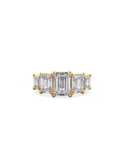 2 CT Round Three Stones Lab Grown Diamond Engagement Ring