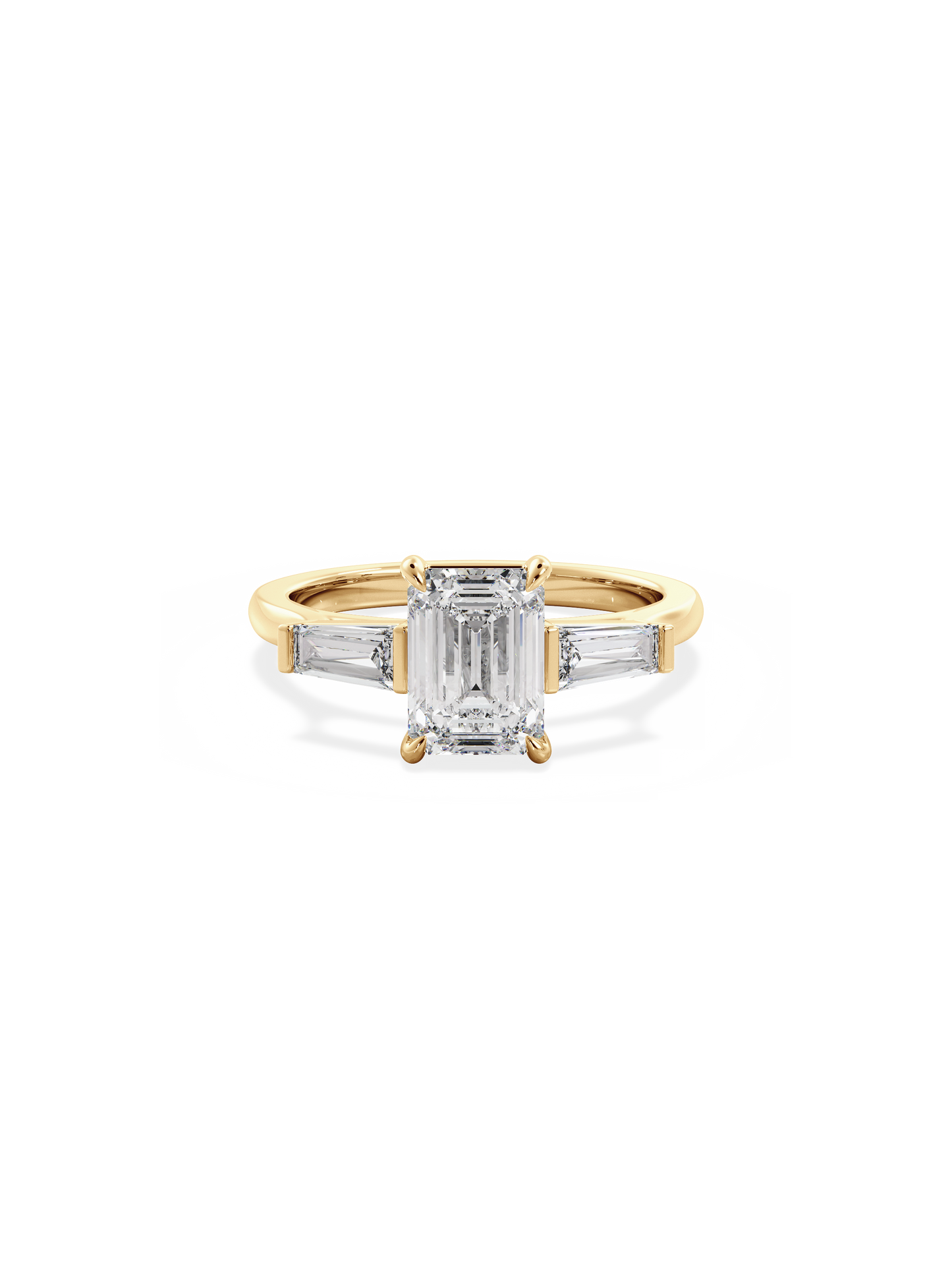2 CT Round Three Stones Lab Grown Diamond Engagement Ring