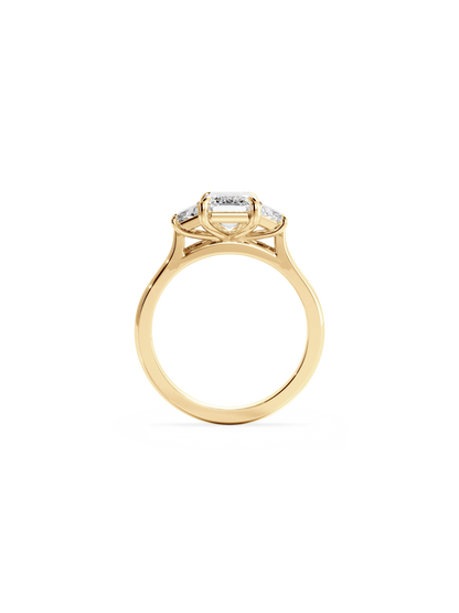2 CT Round Three Stones Lab Grown Diamond Engagement Ring