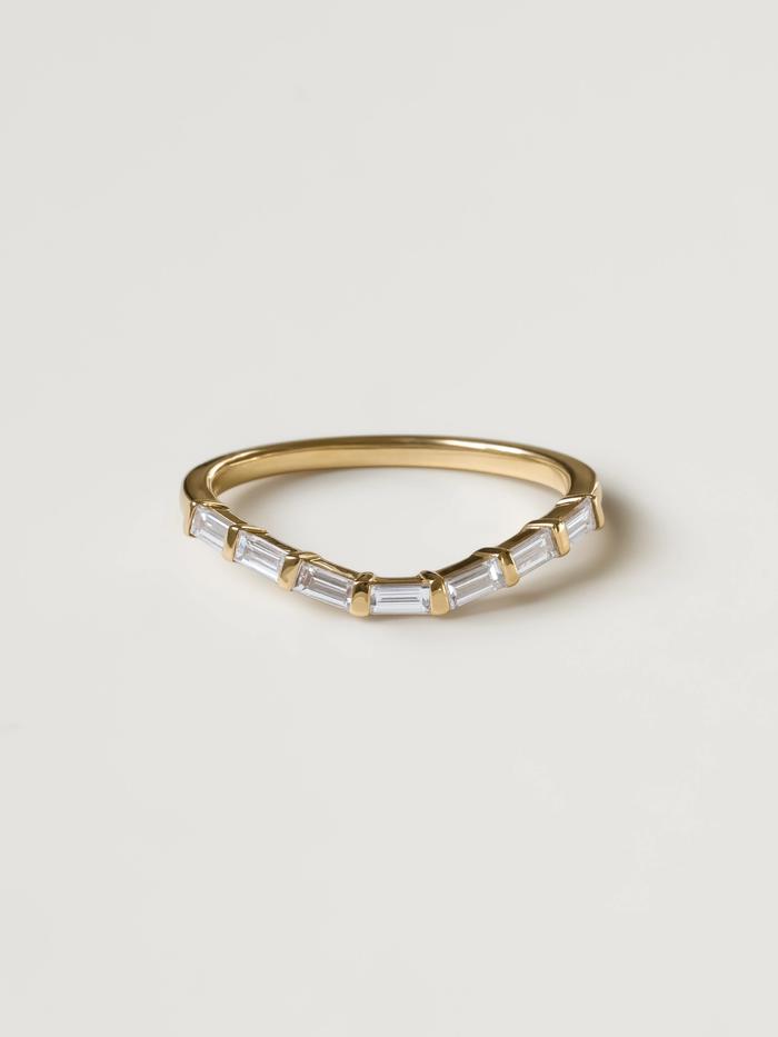 Marquise Cut Cluster Styled Lab Grown Wedding Band