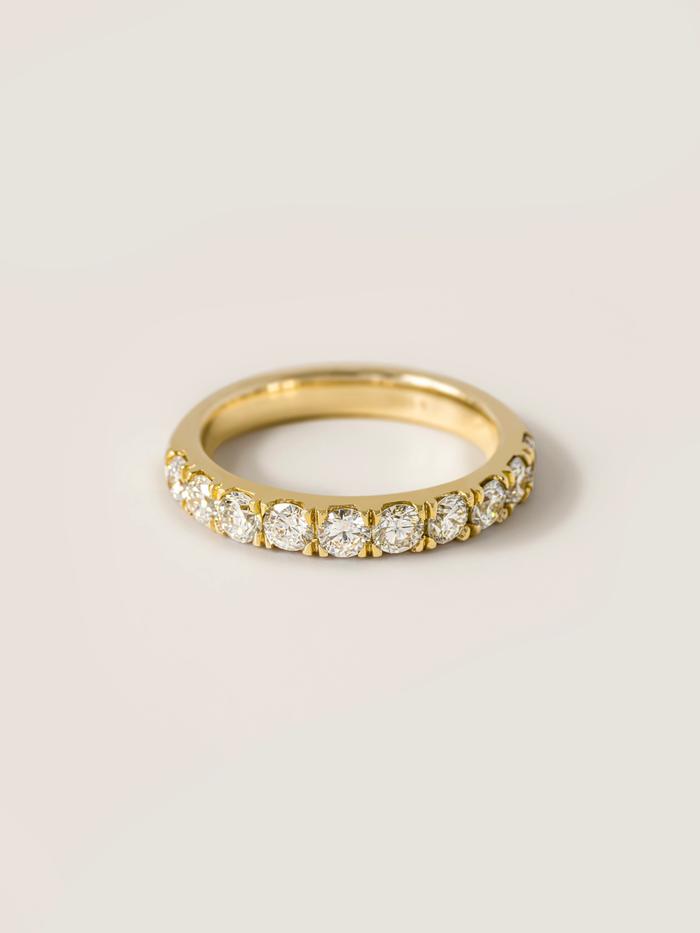 Marquise Cut Cluster Styled Lab Grown Wedding Band
