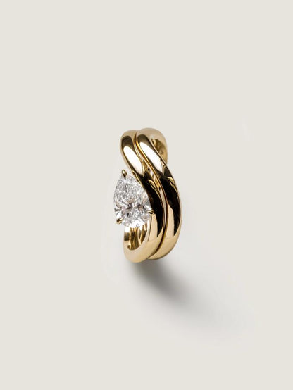 Marquise Cut Cluster Styled Lab Grown Wedding Band