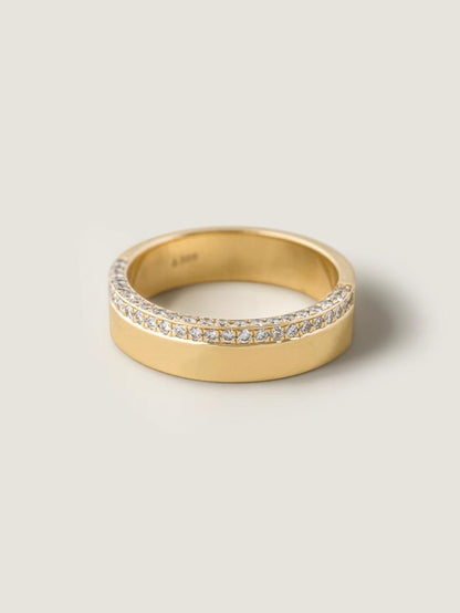 Marquise Cut Cluster Styled Lab Grown Wedding Band