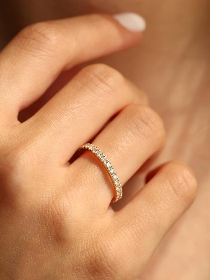 Marquise Cut Cluster Styled Lab Grown Wedding Band