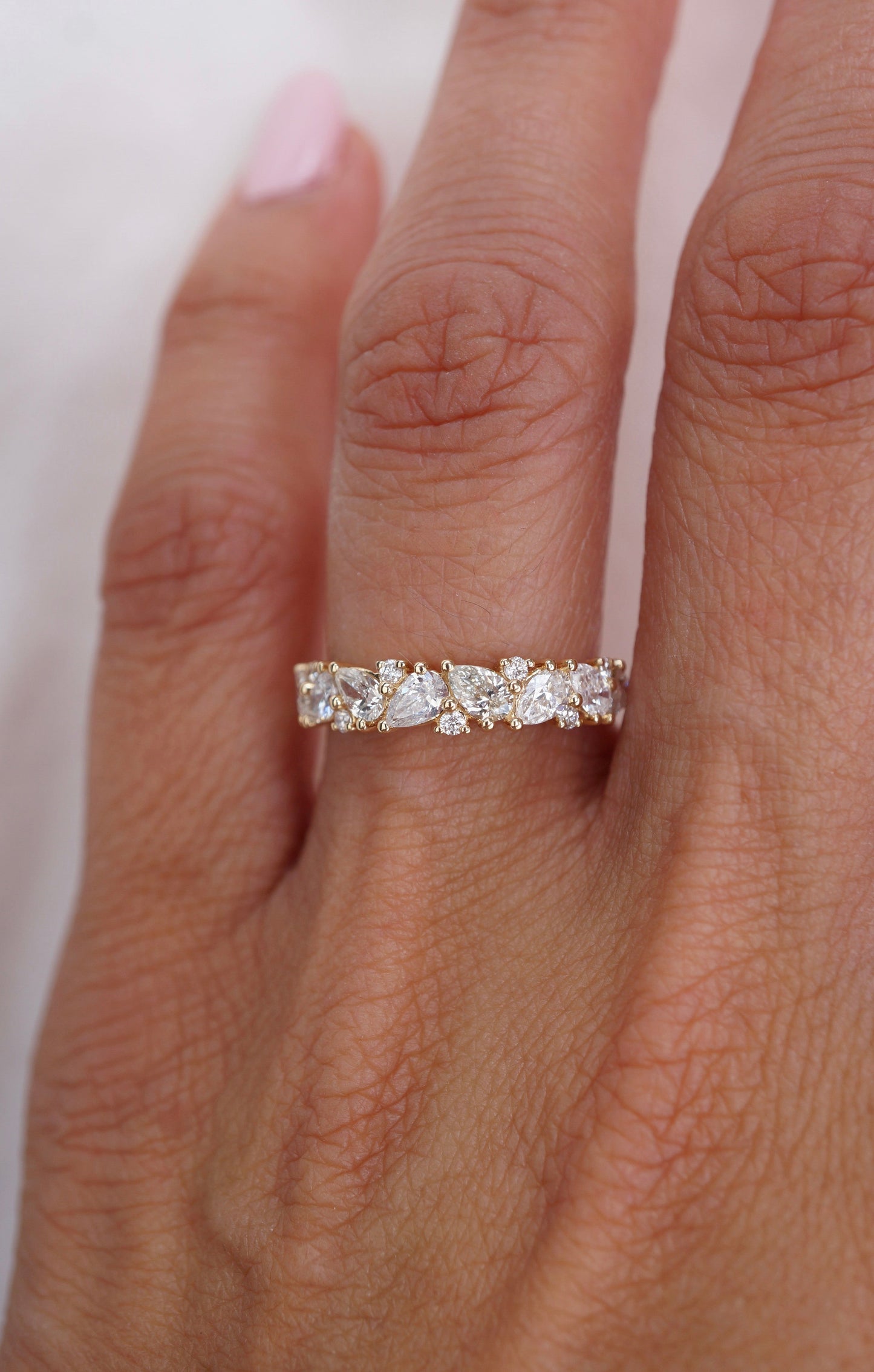 0.37 CT Round Full Eternity Lab Grown Diamond Wedding Band