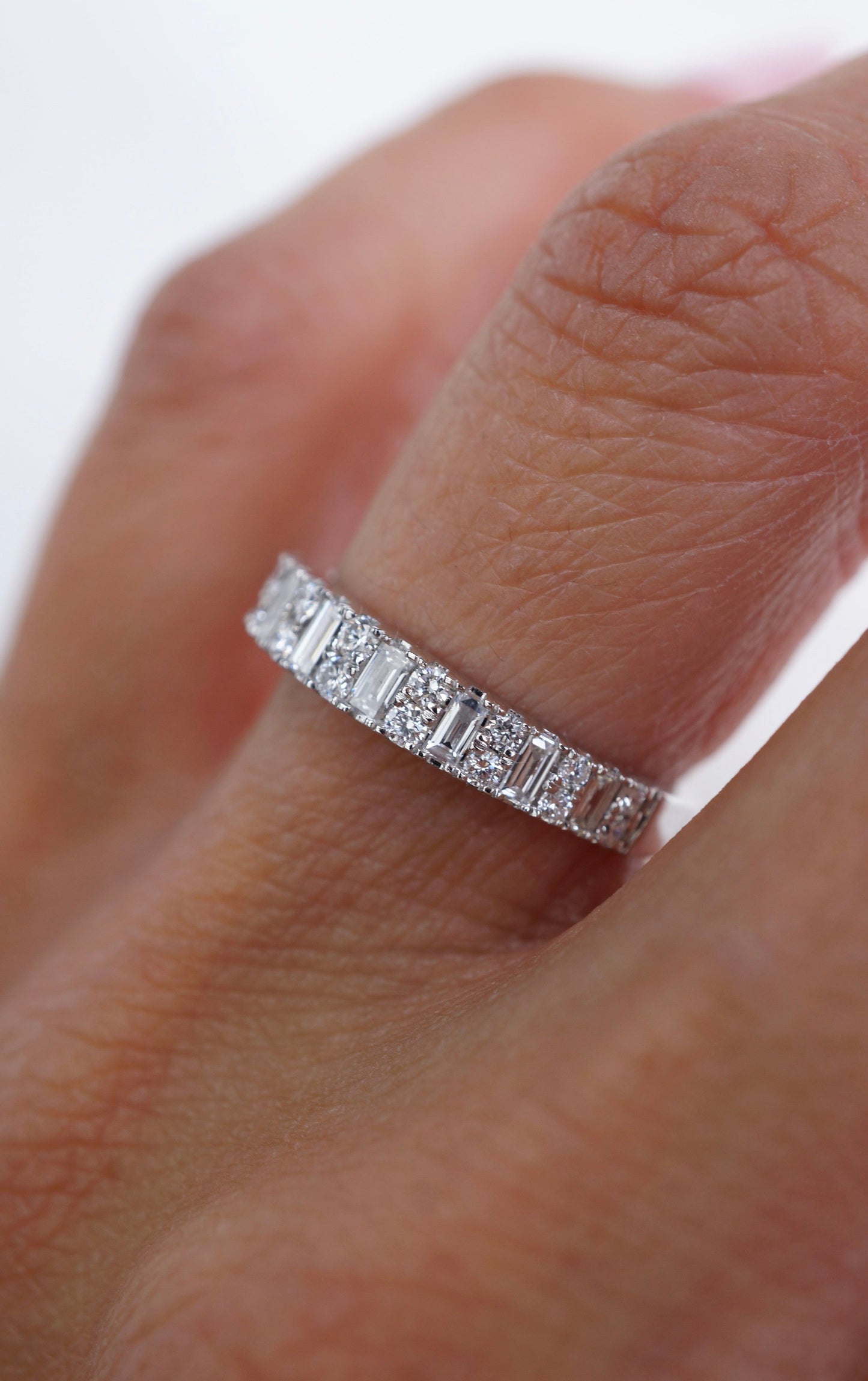 0.37 CT Round Full Eternity Lab Grown Diamond Wedding Band