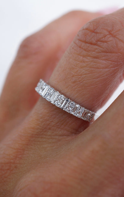 0.37 CT Round Full Eternity Lab Grown Diamond Wedding Band