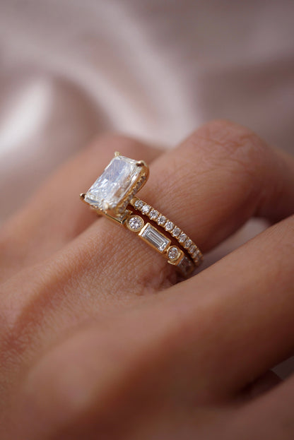 0.37 CT Round Full Eternity Lab Grown Diamond Wedding Band