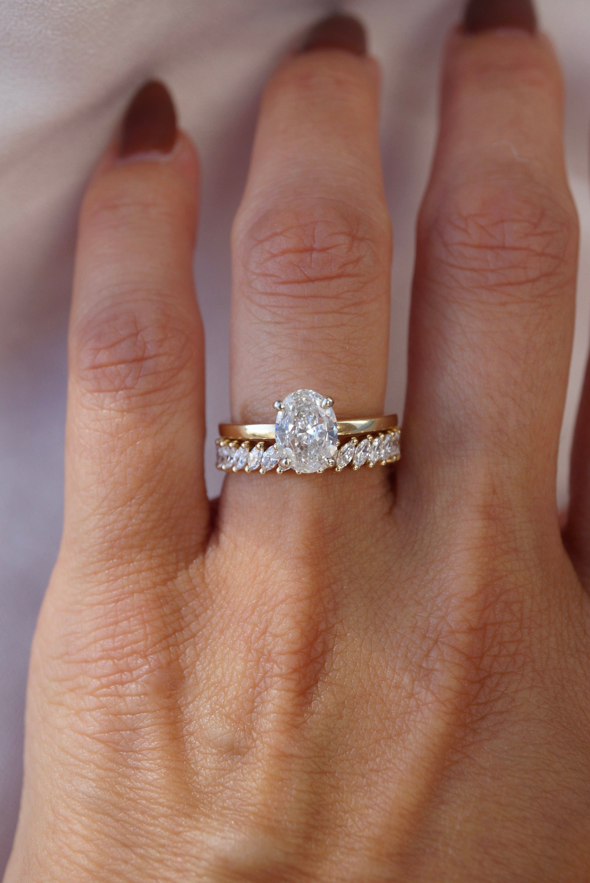 0.37 CT Round Full Eternity Lab Grown Diamond Wedding Band