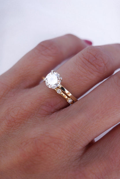 0.37 CT Round Full Eternity Lab Grown Diamond Wedding Band