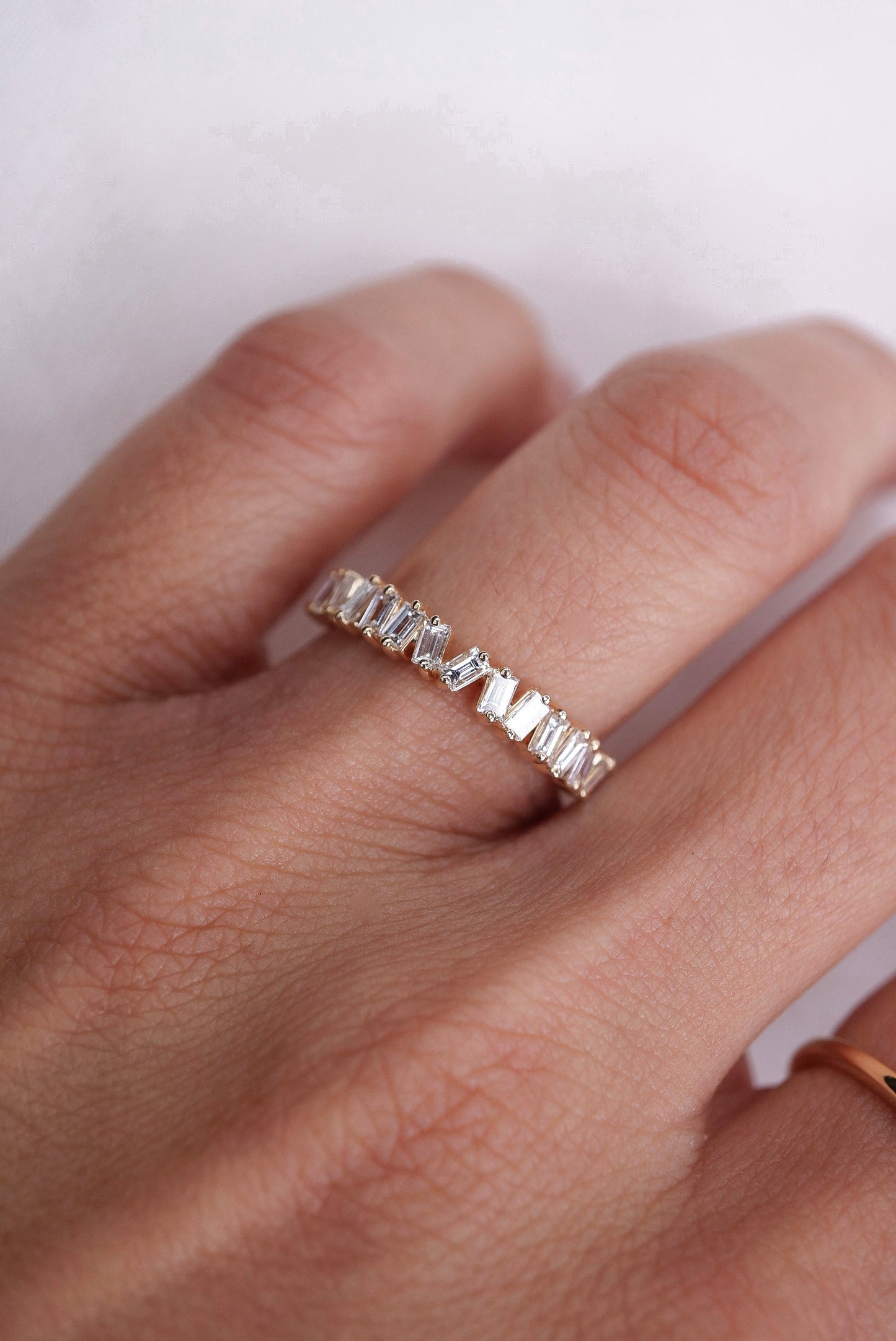0.37 CT Round Full Eternity Lab Grown Diamond Wedding Band