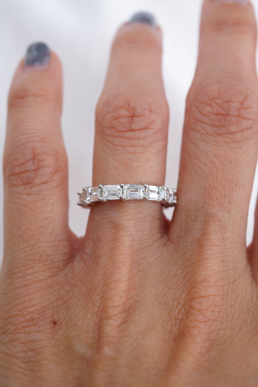 0.37 CT Round Full Eternity Lab Grown Diamond Wedding Band
