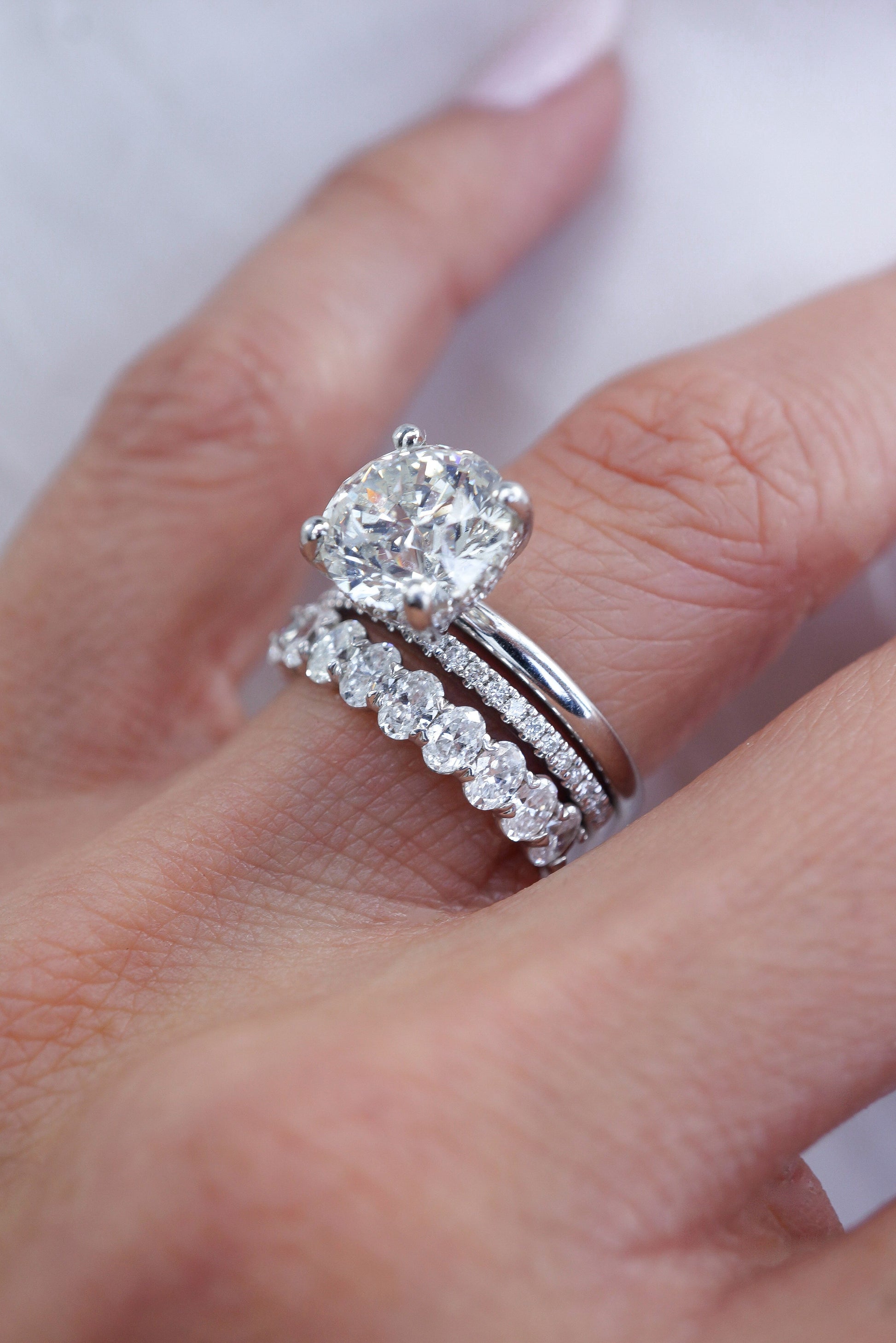 0.37 CT Round Full Eternity Lab Grown Diamond Wedding Band