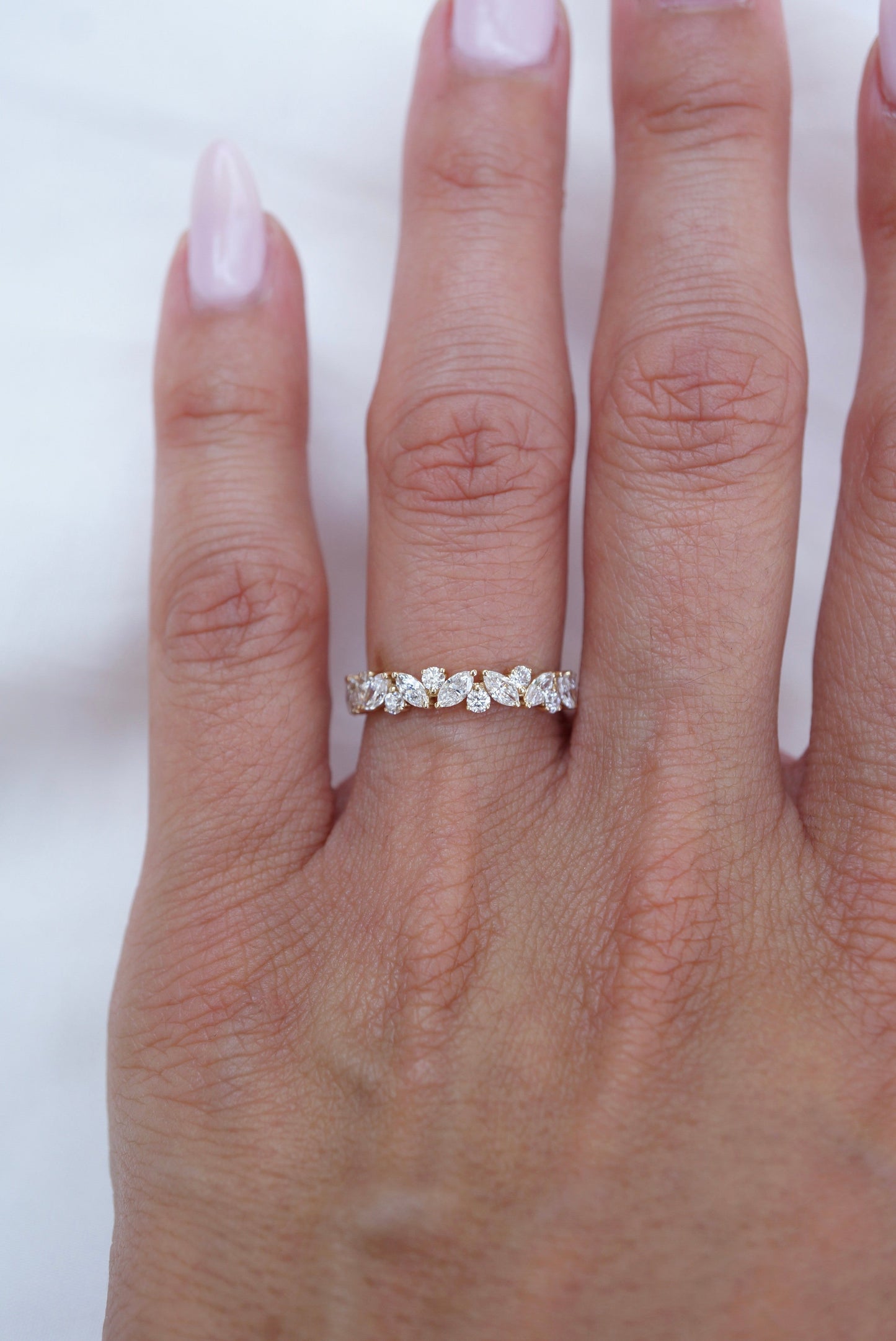0.37 CT Round Full Eternity Lab Grown Diamond Wedding Band