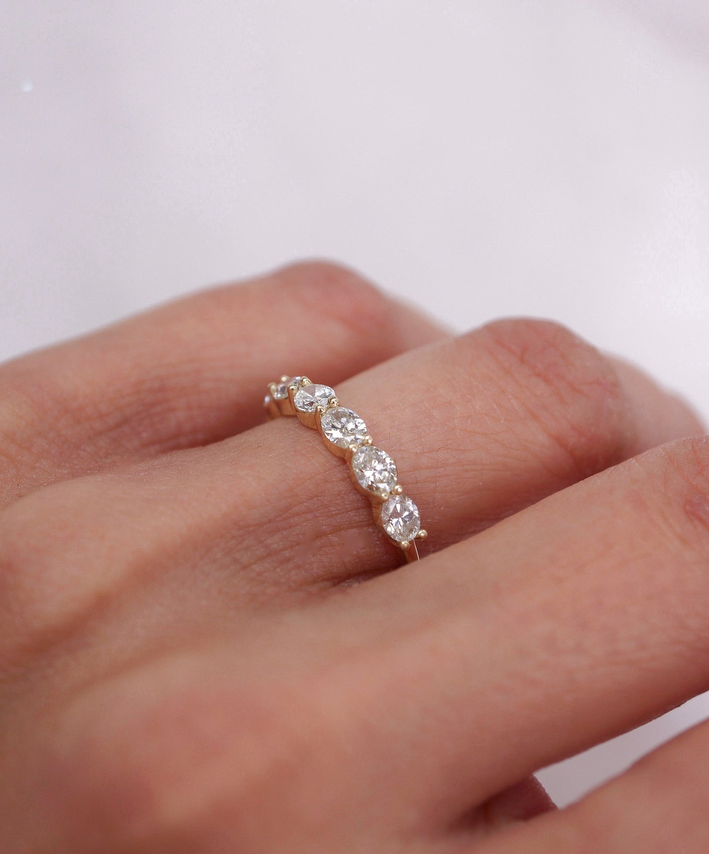0.37 CT Round Full Eternity Lab Grown Diamond Wedding Band