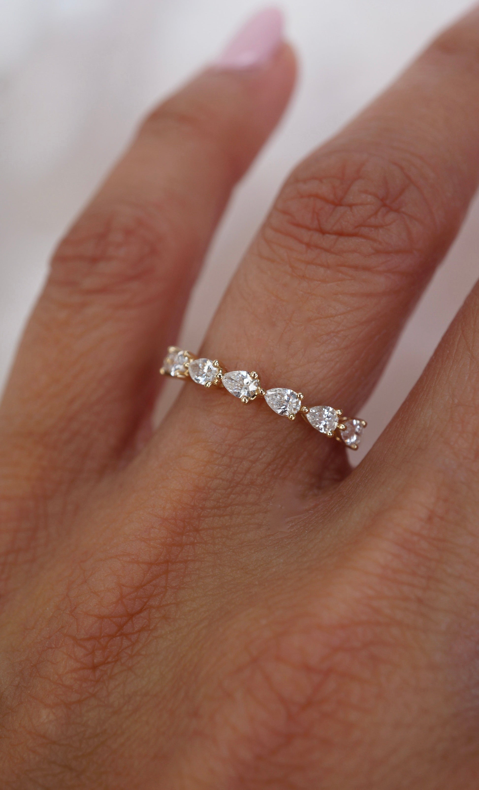 0.37 CT Round Full Eternity Lab Grown Diamond Wedding Band