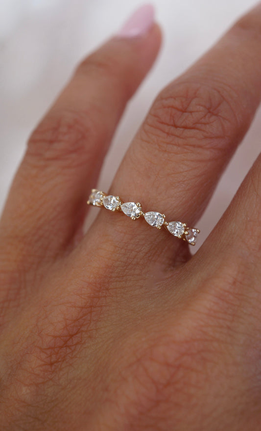 0.37 CT Round Full Eternity Lab Grown Diamond Wedding Band