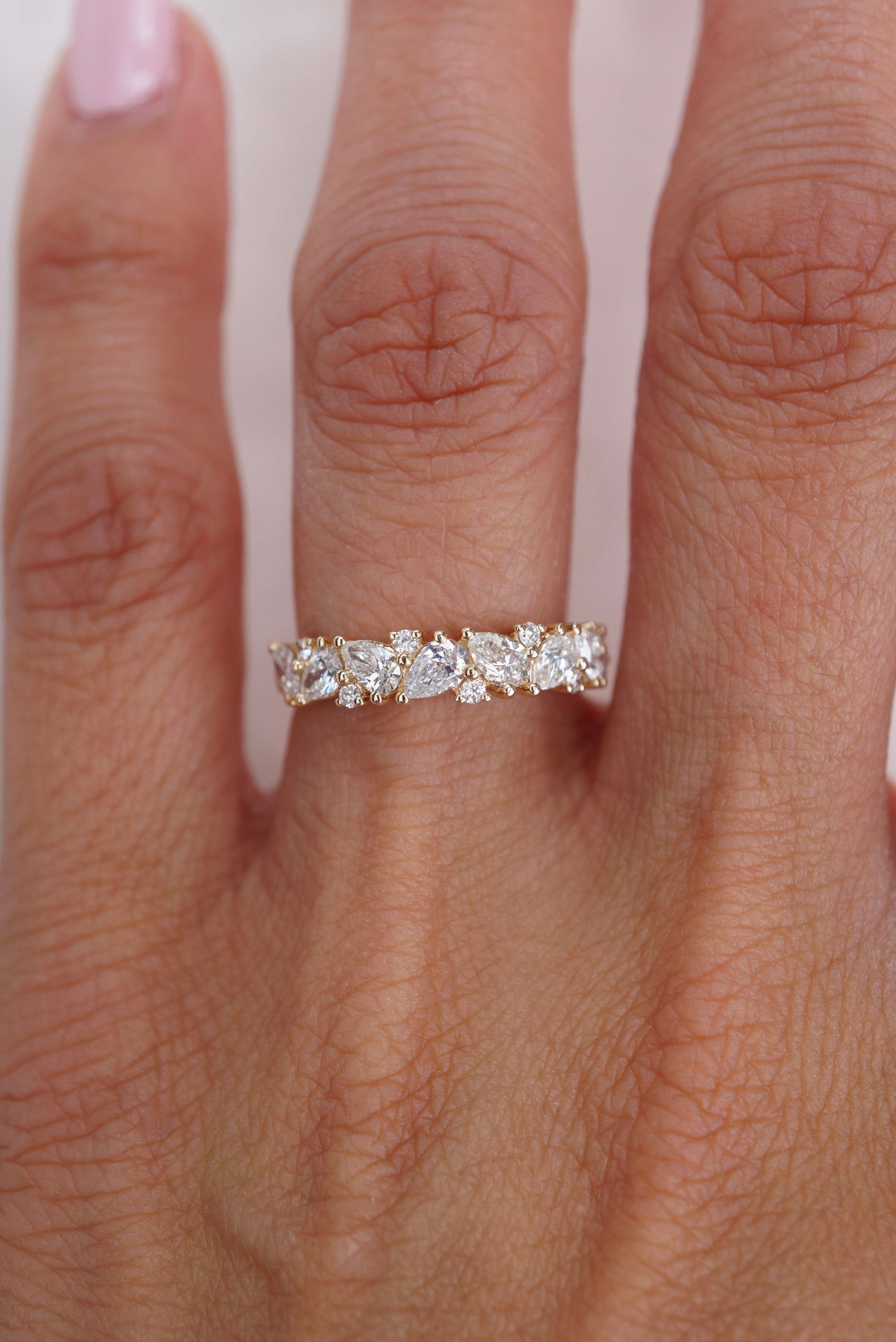 0.37 CT Round Full Eternity Lab Grown Diamond Wedding Band