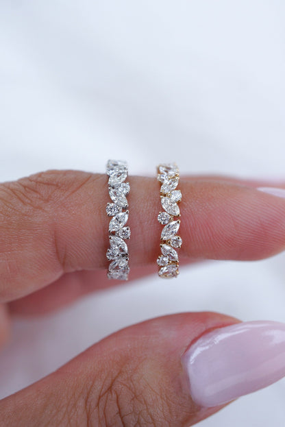 0.37 CT Round Full Eternity Lab Grown Diamond Wedding Band