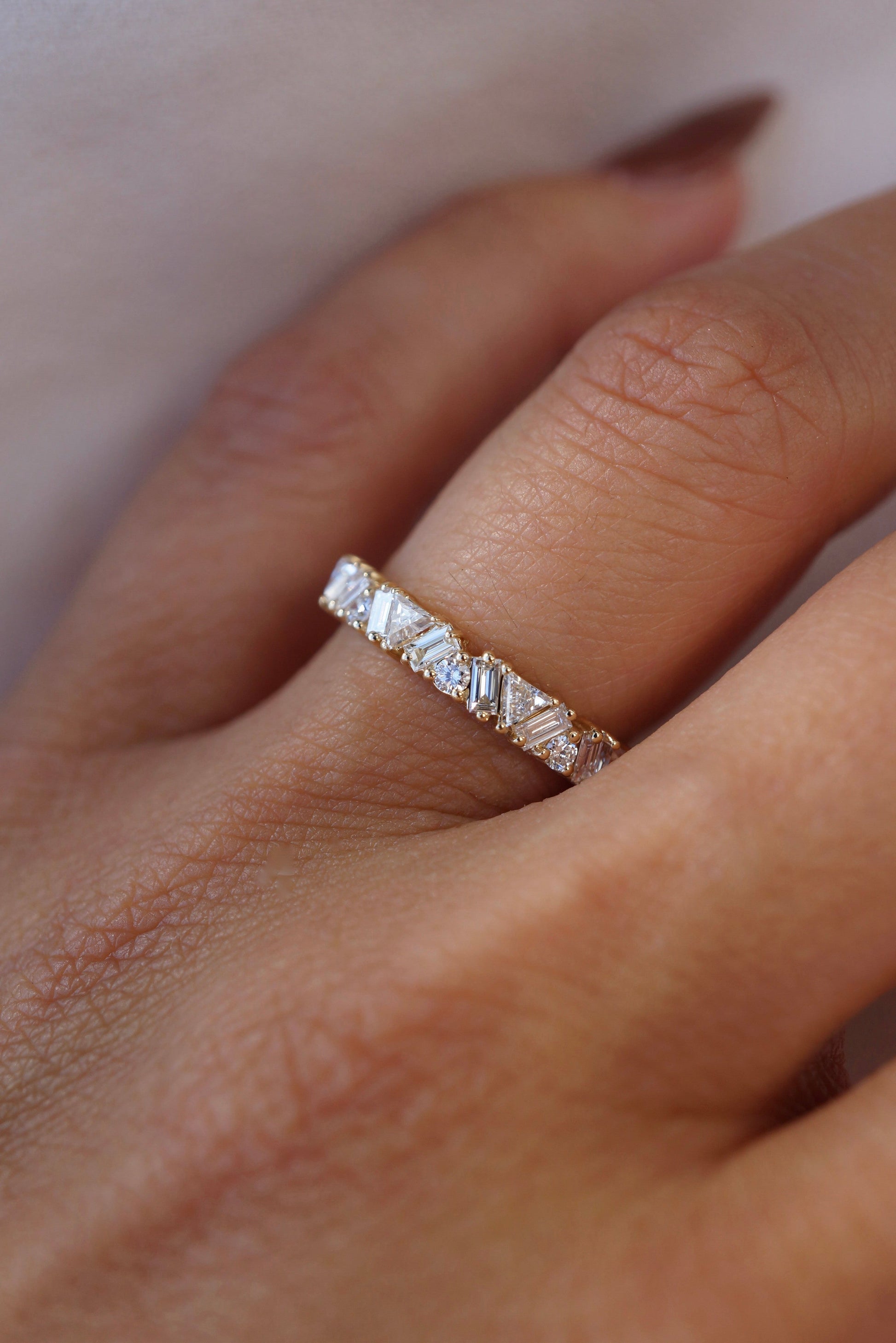 0.37 CT Round Full Eternity Lab Grown Diamond Wedding Band
