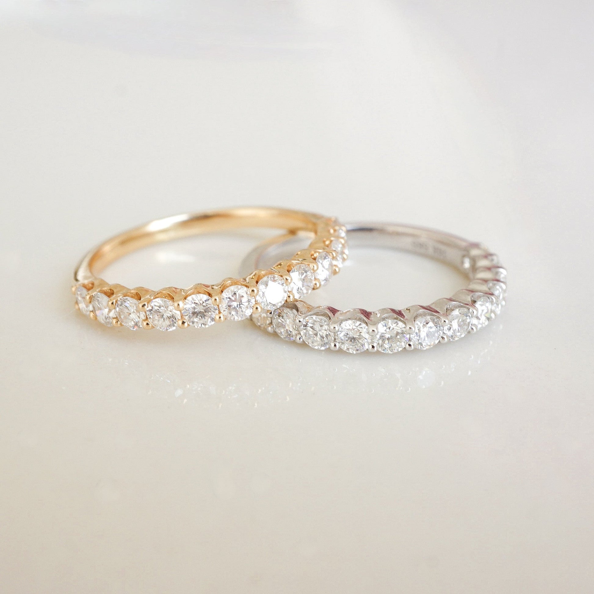 0.37 CT Round Full Eternity Lab Grown Diamond Wedding Band