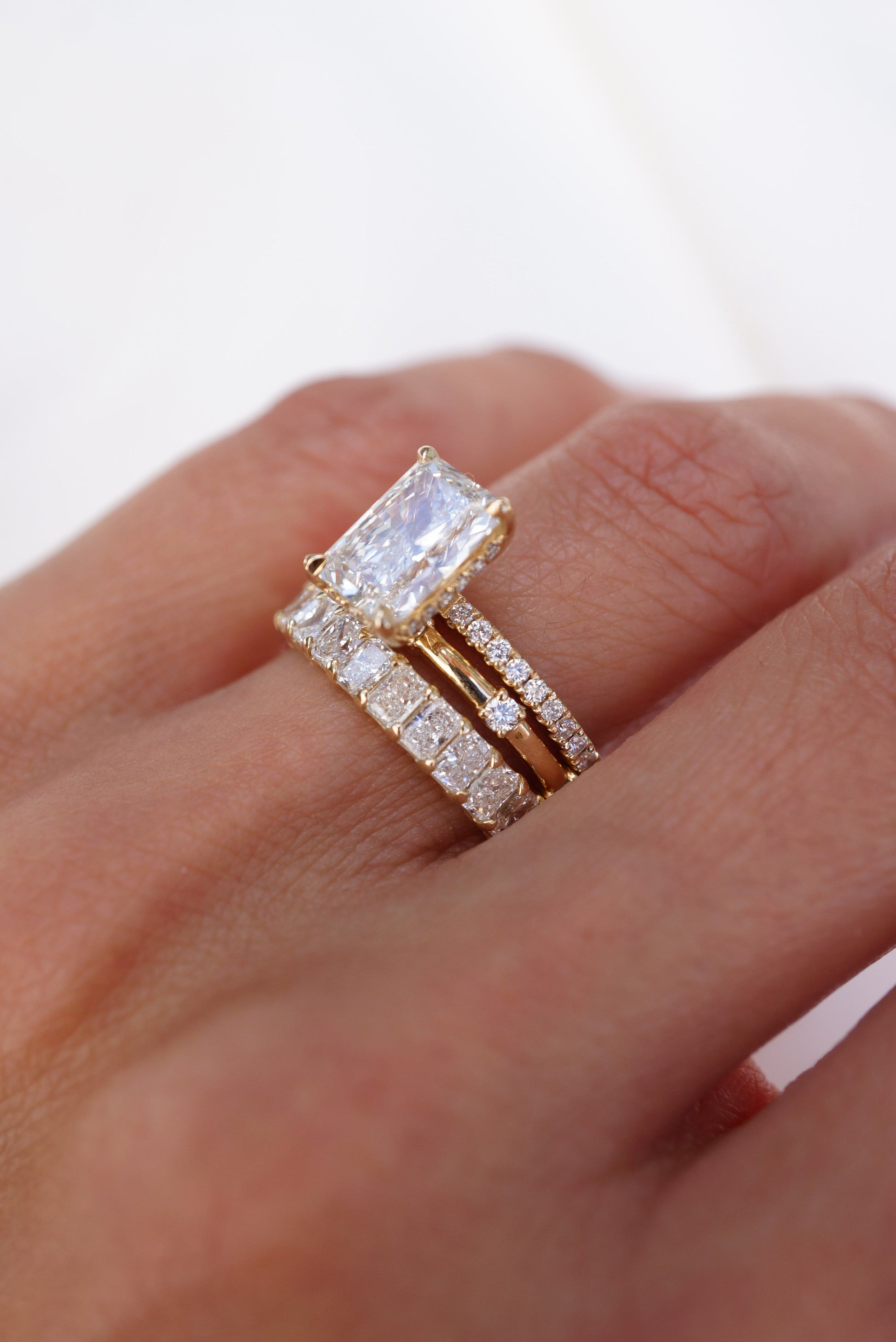 0.37 CT Round Full Eternity Lab Grown Diamond Wedding Band