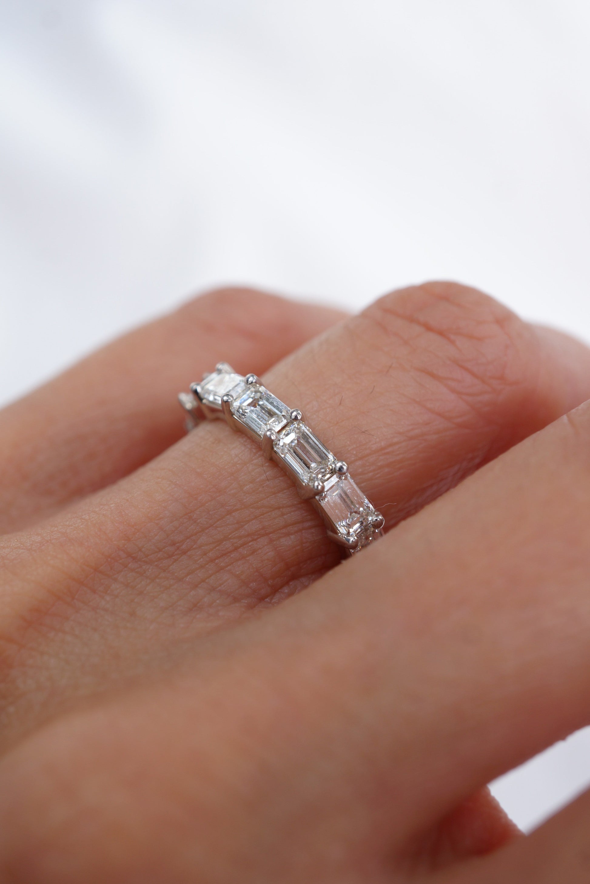 0.37 CT Round Full Eternity Lab Grown Diamond Wedding Band