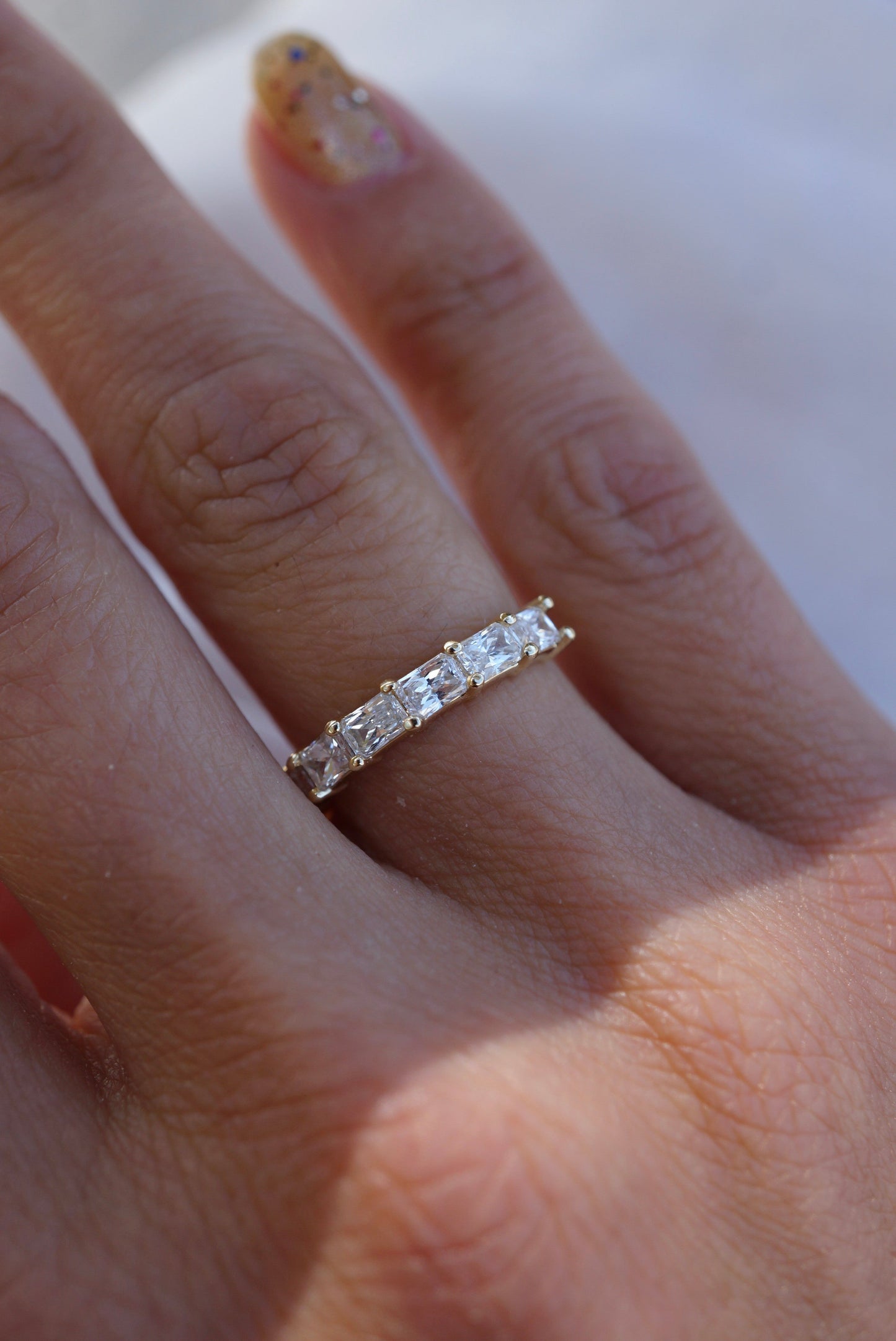 0.37 CT Round Full Eternity Lab Grown Diamond Wedding Band