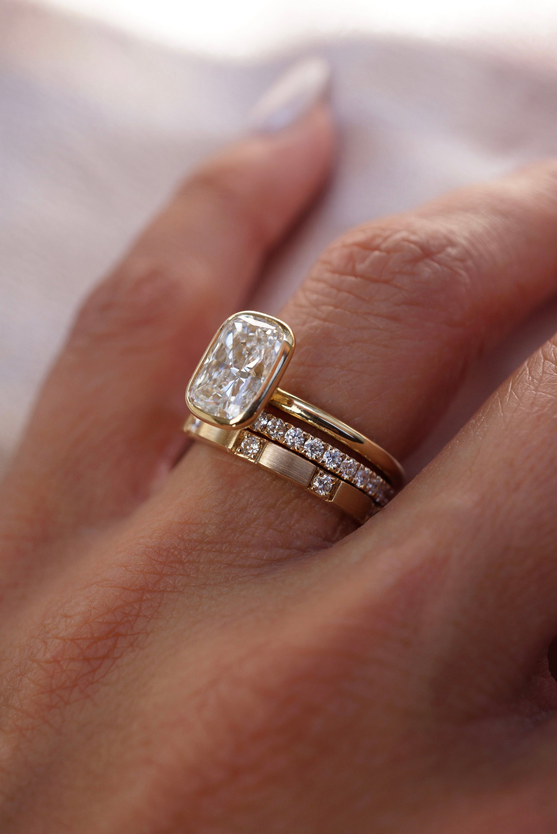 0.37 CT Round Full Eternity Lab Grown Diamond Wedding Band
