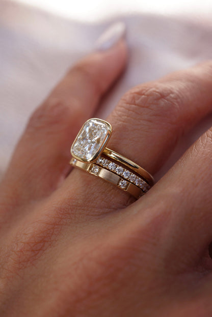 0.37 CT Round Full Eternity Lab Grown Diamond Wedding Band