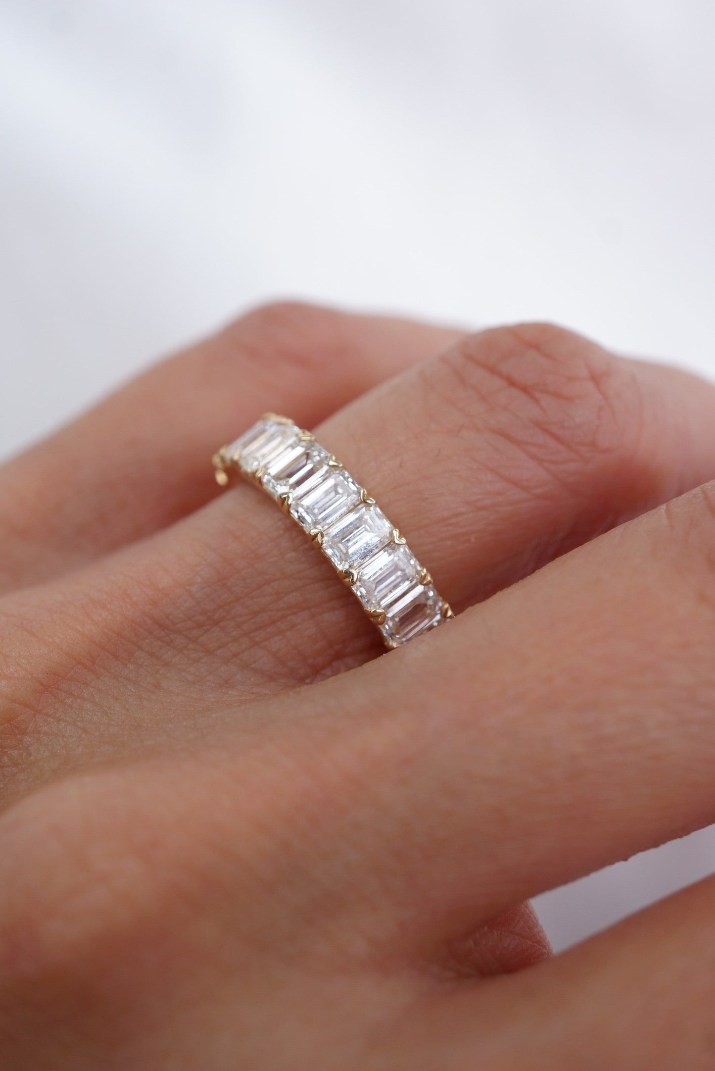 0.37 CT Round Full Eternity Lab Grown Diamond Wedding Band