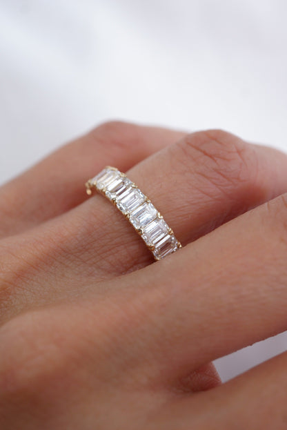 0.37 CT Round Full Eternity Lab Grown Diamond Wedding Band