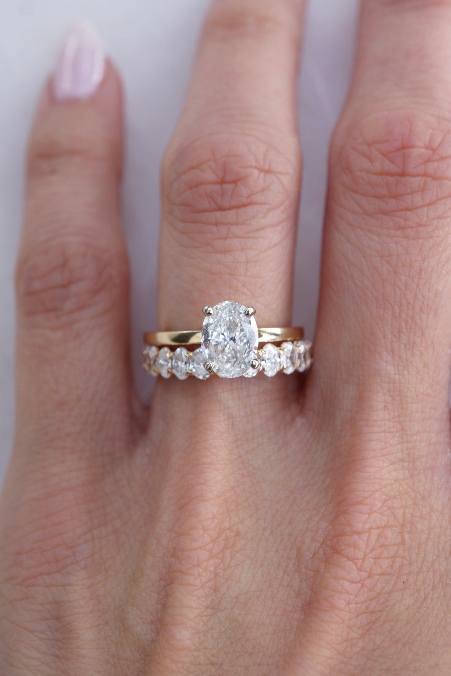 0.37 CT Round Full Eternity Lab Grown Diamond Wedding Band