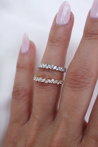 0.37 CT Round Full Eternity Lab Grown Diamond Wedding Band