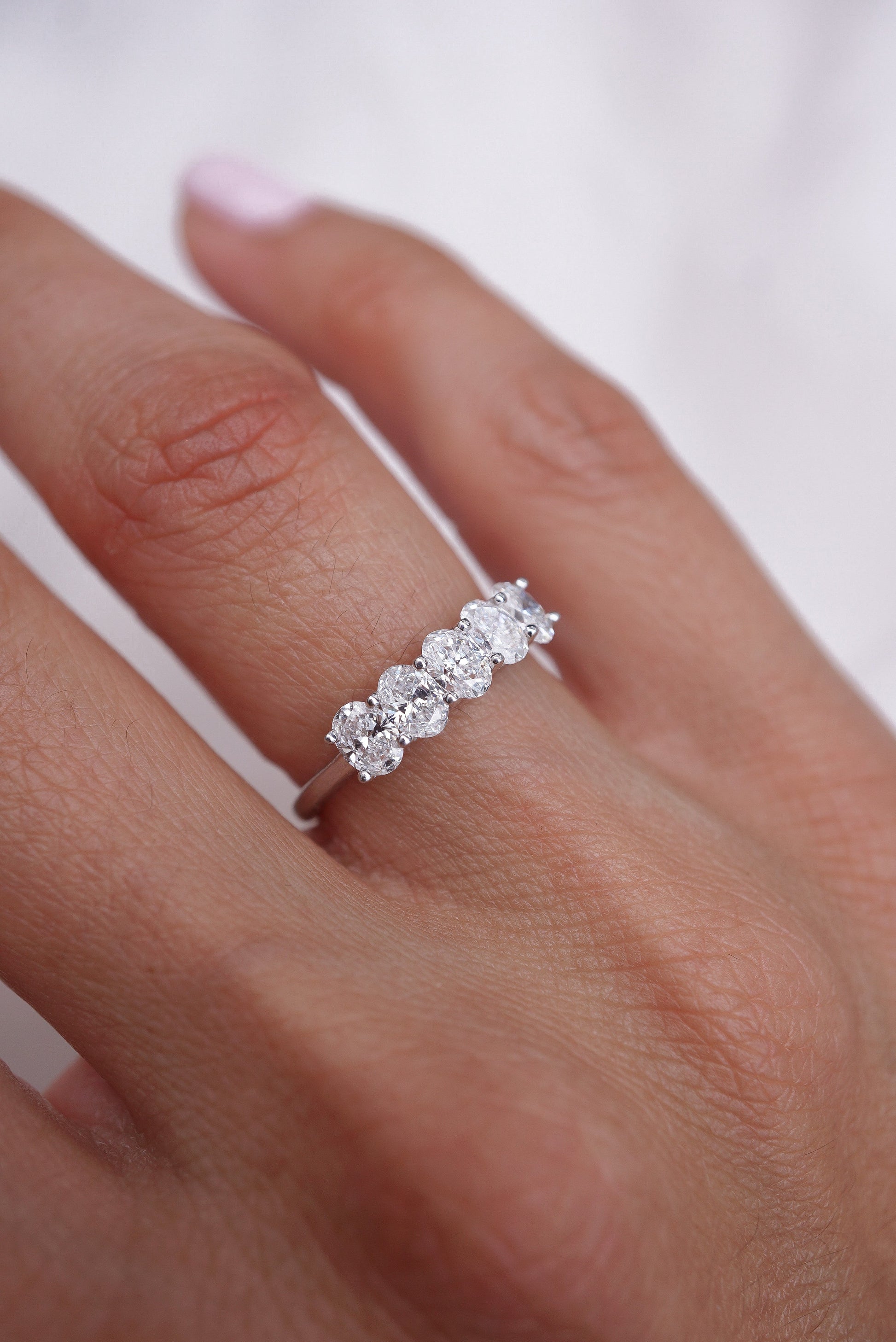 0.37 CT Round Full Eternity Lab Grown Diamond Wedding Band