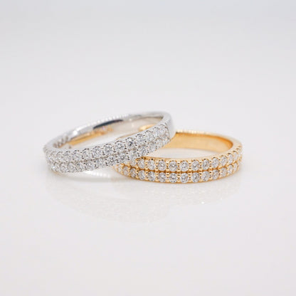 0.37 CT Round Full Eternity Lab Grown Diamond Wedding Band