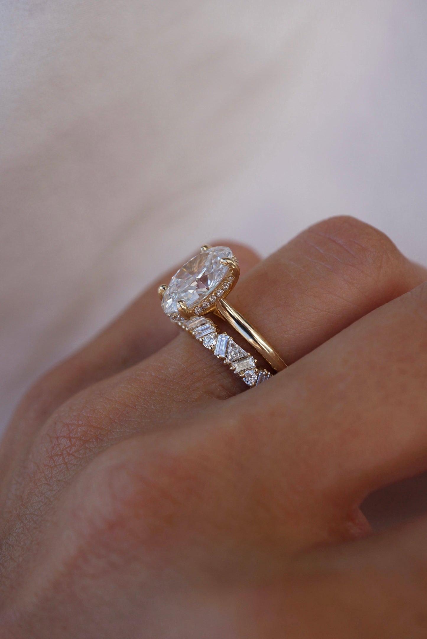 0.37 CT Round Full Eternity Lab Grown Diamond Wedding Band