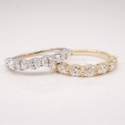 0.37 CT Round Full Eternity Lab Grown Diamond Wedding Band