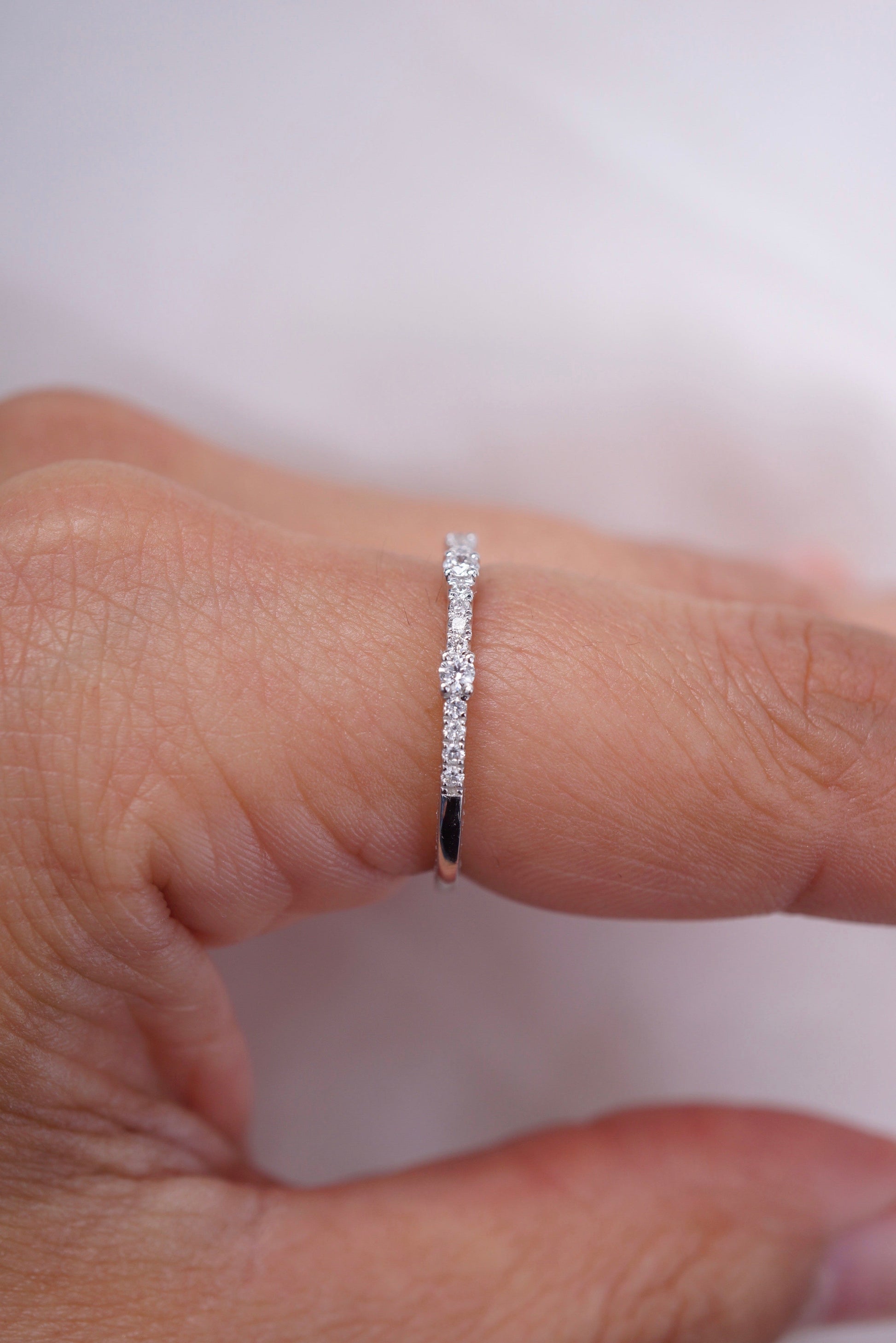 0.37 CT Round Full Eternity Lab Grown Diamond Wedding Band