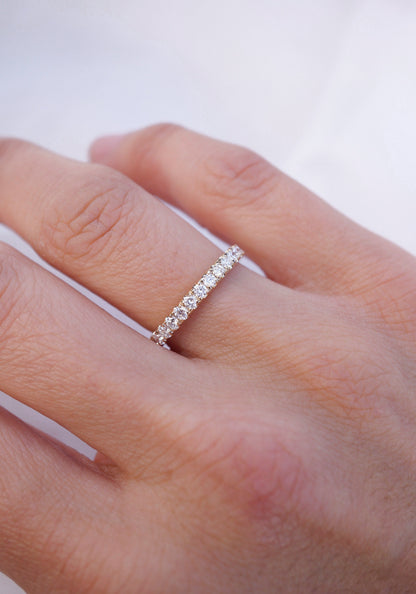 0.37 CT Round Full Eternity Lab Grown Diamond Wedding Band