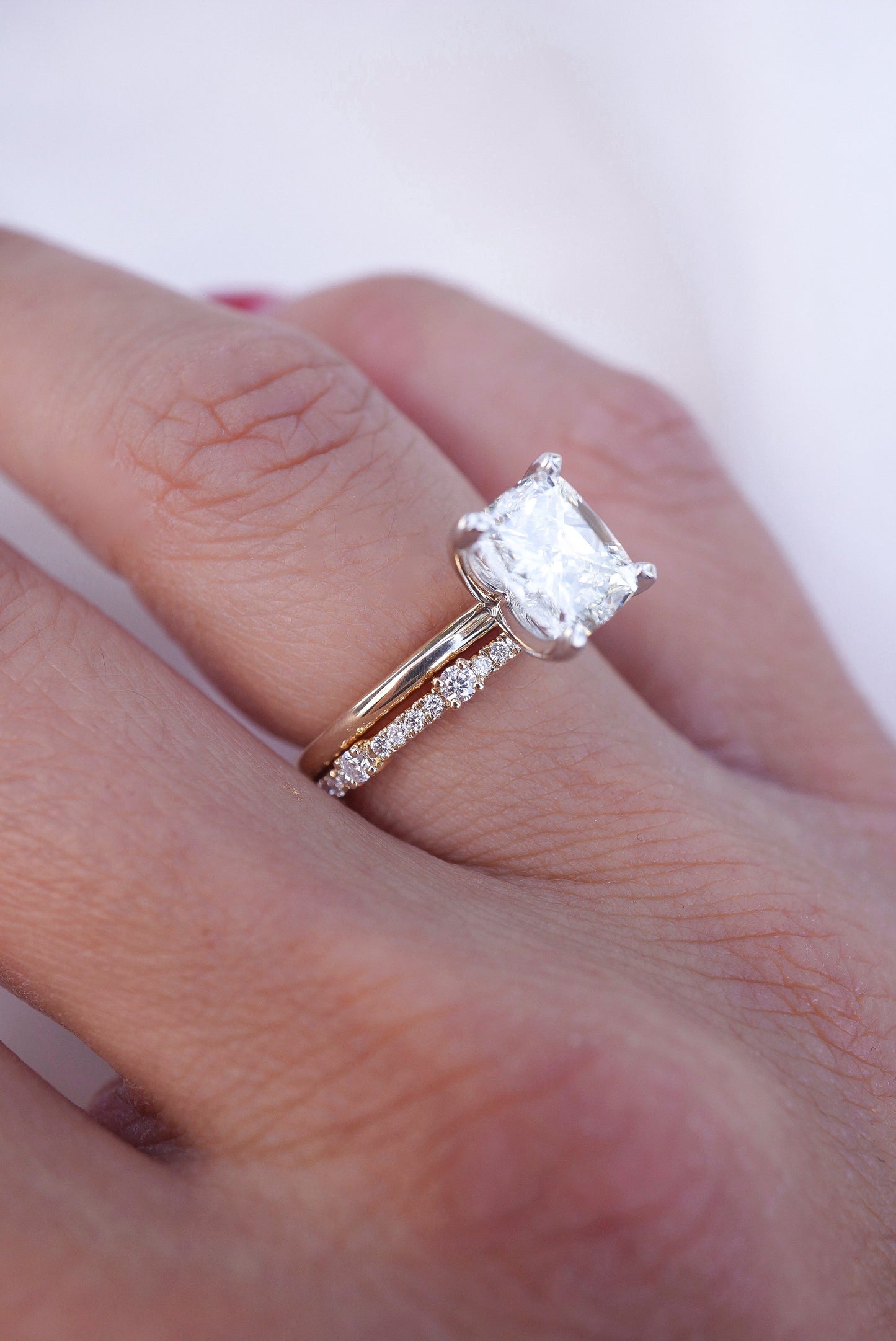 0.37 CT Round Full Eternity Lab Grown Diamond Wedding Band