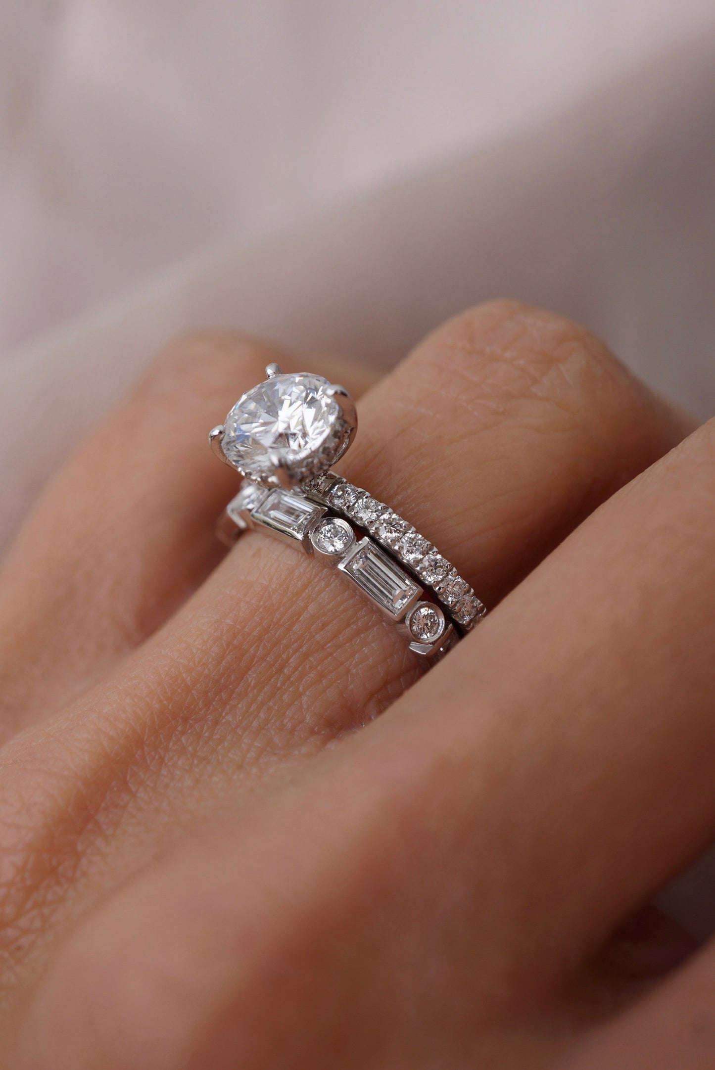 0.37 CT Round Full Eternity Lab Grown Diamond Wedding Band