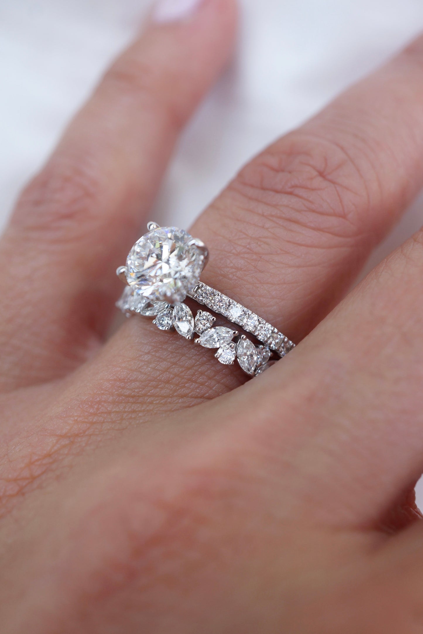 0.37 CT Round Full Eternity Lab Grown Diamond Wedding Band