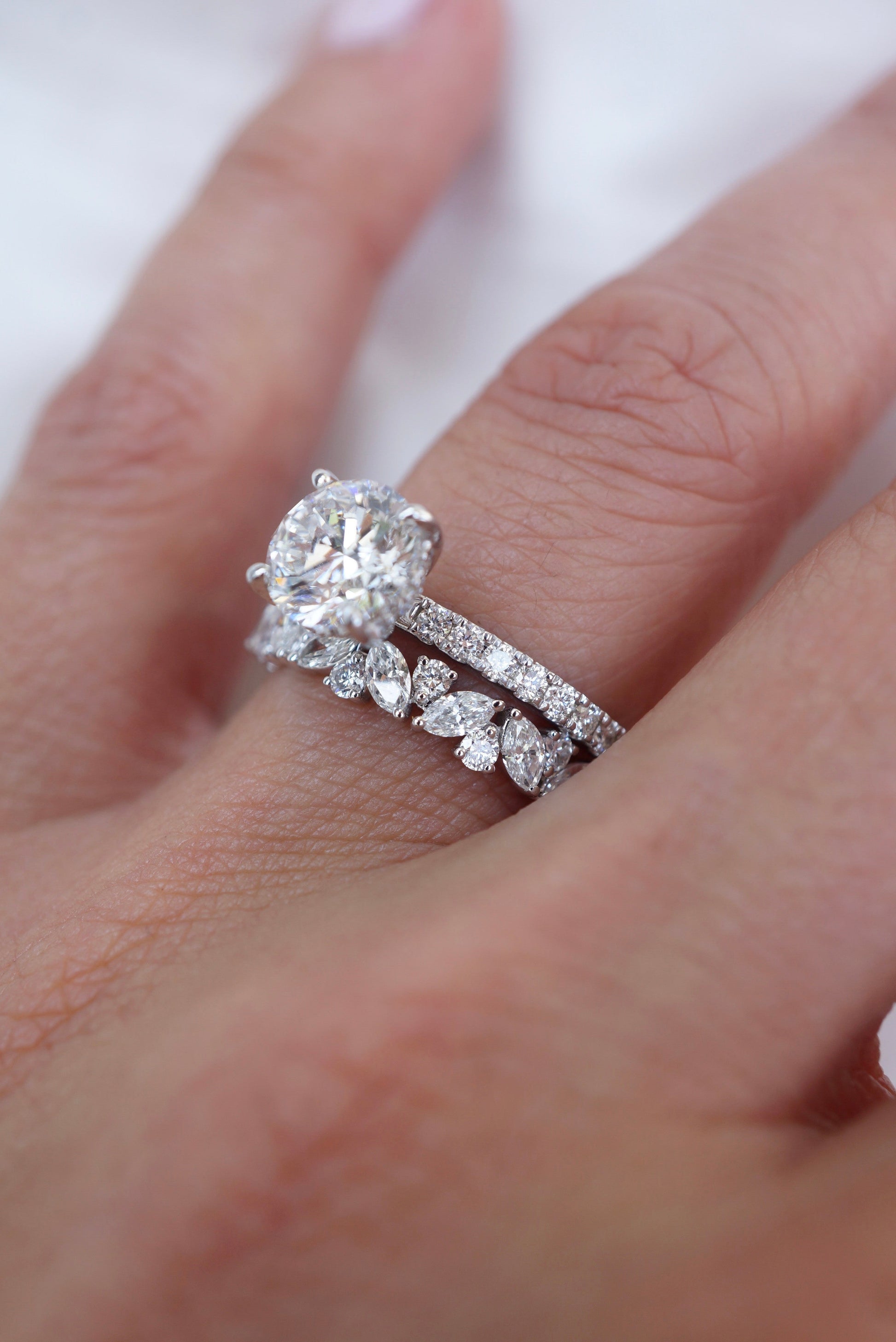 0.37 CT Round Full Eternity Lab Grown Diamond Wedding Band