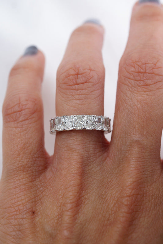 0.37 CT Round Full Eternity Lab Grown Diamond Wedding Band