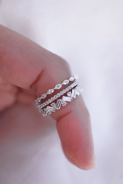 0.37 CT Round Full Eternity Lab Grown Diamond Wedding Band