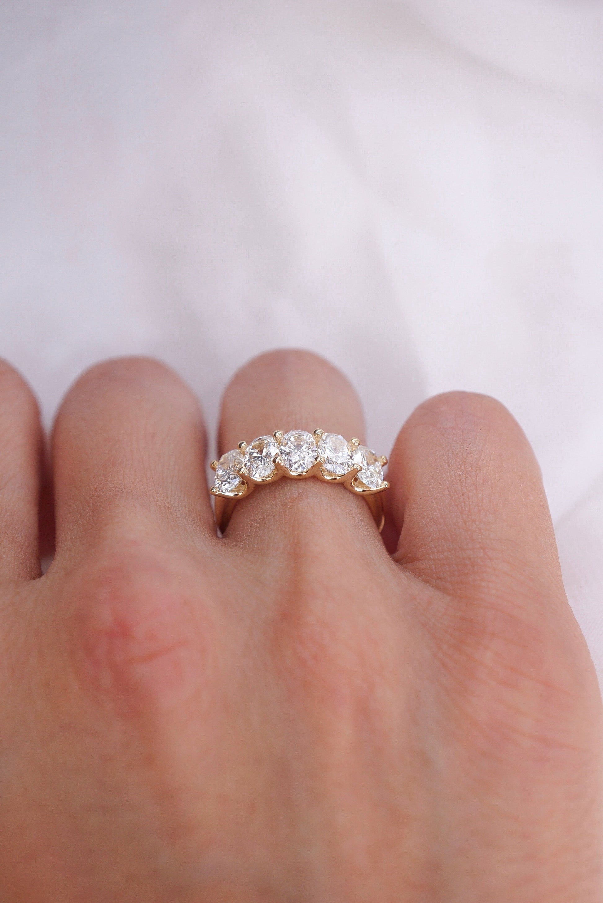 0.37 CT Round Full Eternity Lab Grown Diamond Wedding Band
