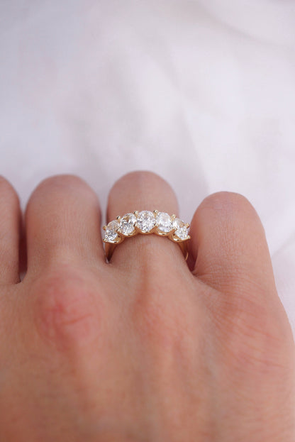 0.37 CT Round Full Eternity Lab Grown Diamond Wedding Band