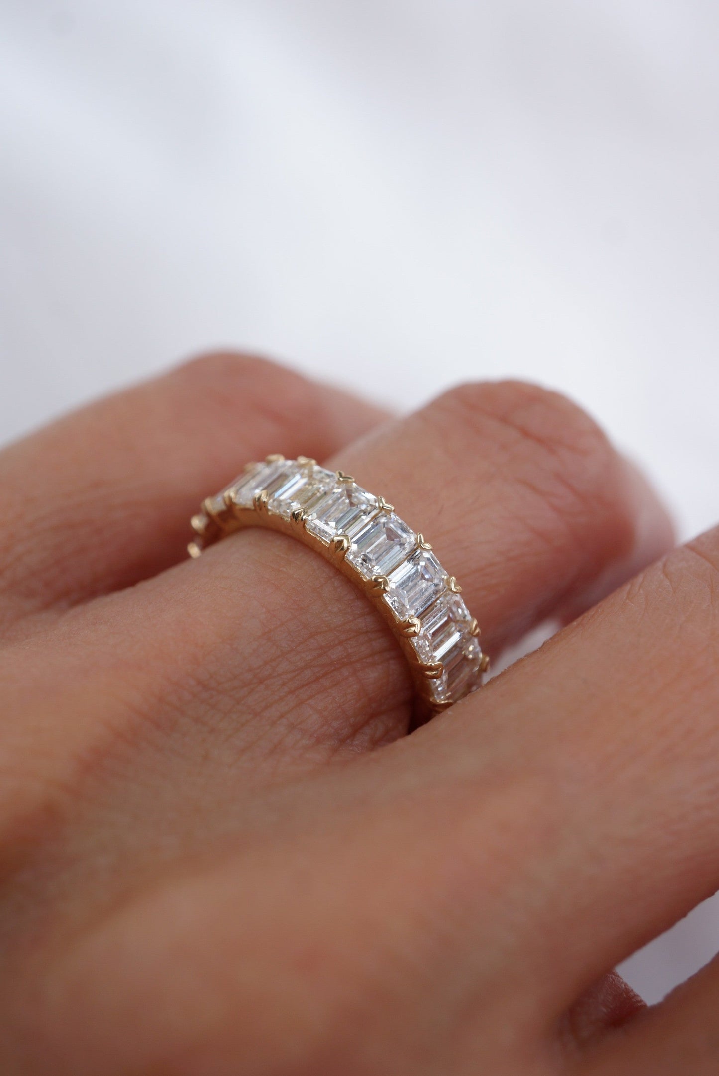 0.37 CT Round Full Eternity Lab Grown Diamond Wedding Band