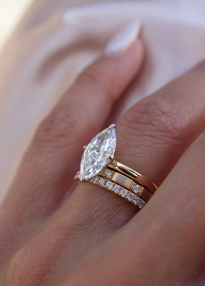 0.37 CT Round Full Eternity Lab Grown Diamond Wedding Band